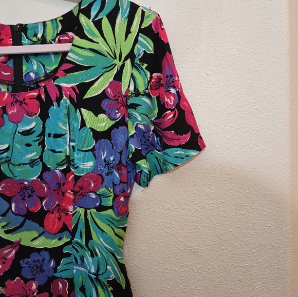 VINTAGE 90s My Michelle Floral Dress Small - Picture 4 of 13